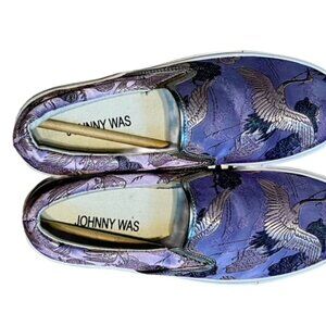 Johnny Was Slip-On Comfort Sneakers Size 6 NIB